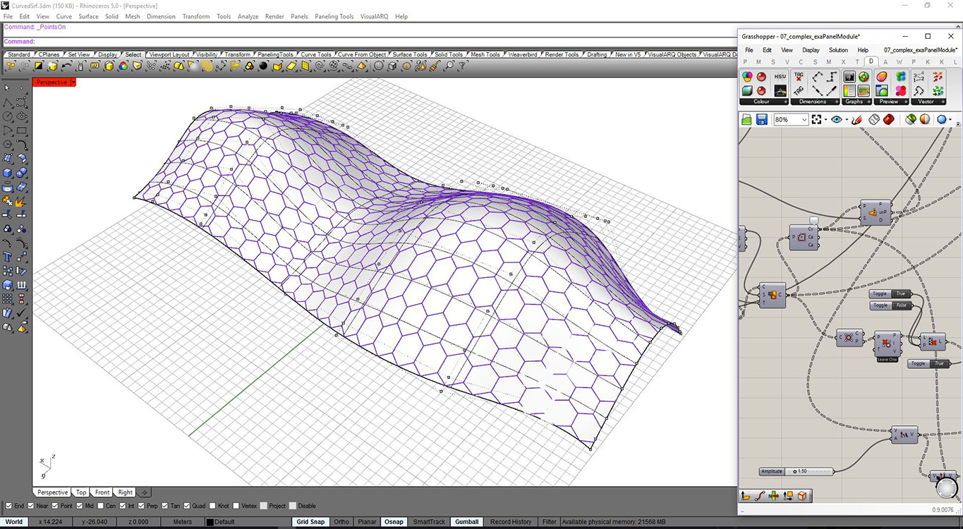 03 Grasshopper Archicad curtainwall